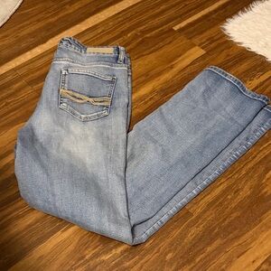 Stylish Blue Straight Leg Jeans